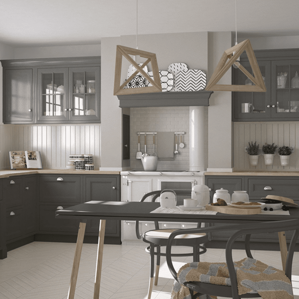 Grey in the Kitchen and Dining Room
