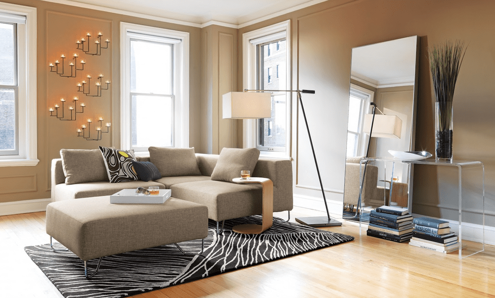 Use mirrors as your friend to create illusion of more space